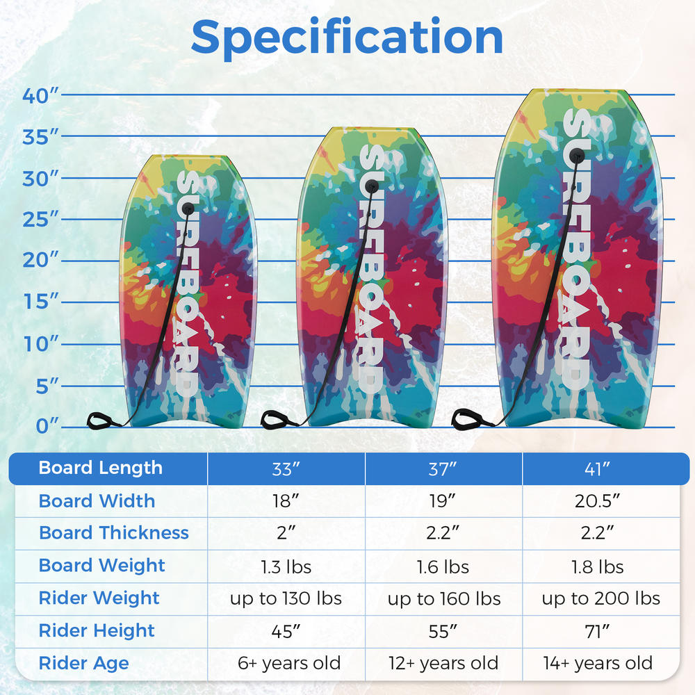 Tabla de Bodyboard Ligera de 3 - Bodyboard Boogie Board reseña y precio