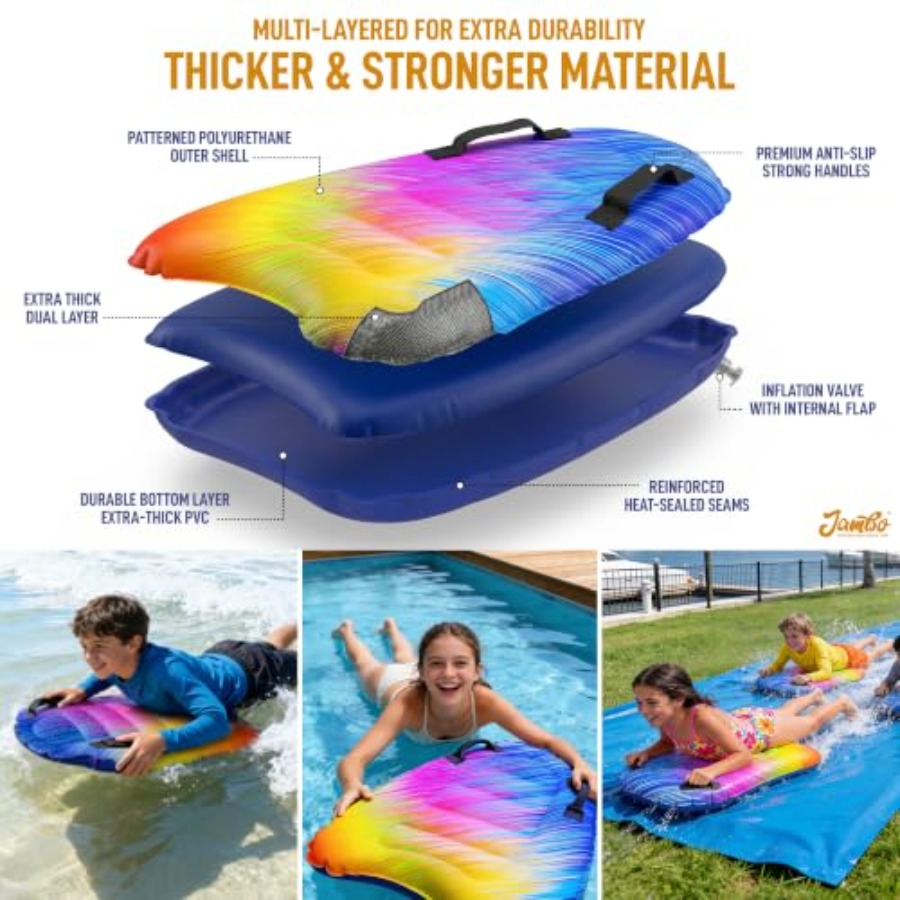 Paquete de 4 tablas de surf in - Bodyboard Boogie Board reseña y precio